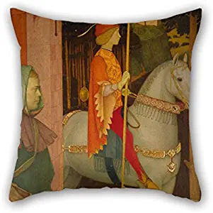 Oil Painting Arthur Joseph Gaskin - Kilhwych, The King's Son Cushion Covers 16 X 16 Inches / 40 By 40 Cm Gift Or Decor For Family,divan,relatives,son,festival,christmas - Both Sides