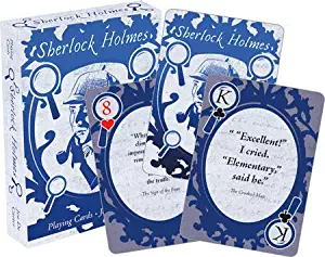 Aquarius Sherlock Holmes Quotes Playing Cards