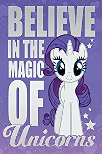 My Little Pony - TV Show Poster/Print (Believe In The Magic Of Unicorns) (Size: 24" x 36")