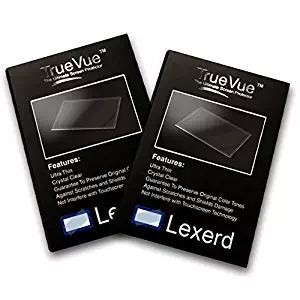 Lexerd - Sony Dash Personal Internet Viewer C10 TrueVue Crystal Clear MP3 Screen Protector (Dual Pack Bundle)