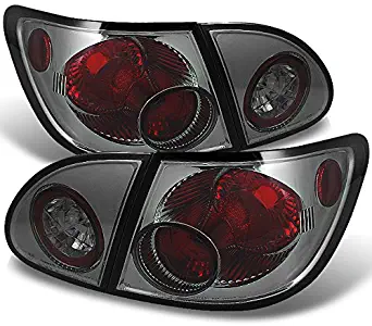 For 2003-2008 Toyota Corolla Smoked Altezza Tail Lights Rear Brake Lamp w/Trunk Piece 4Pcs