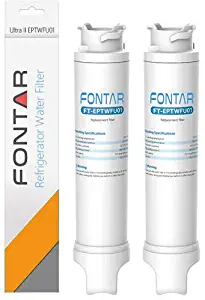 ΕΡΤꓪꓝU01 Refrigerator Water Filter, Compatible with Purеsourcе Ultrа II (2 Pack)