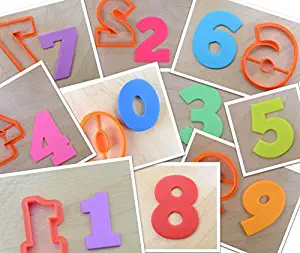 10 pcs Classic Numbers Cookie Cutter Set (4.0 inches high set)