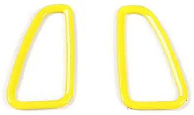 hors ABS Accessories Styling Anti Scratch Protection Decoration Frame Cover Trim Cap for Bumblebee Chevrolet Camaro SS RS LT ZL1 2017+ (Dash Air Vent Outer Frame Cover, Yellow)