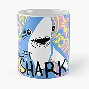 Left Shark Happy Hippie Superbowl Classic Mug - Mugs 11 Oz Dunder Mifflin Funny Coffee For Holidays. -tatbrows