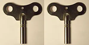 3 Key Set of Hermle, Hamilton, Ridgeway, Howard Miller, Seth Thomas, Clock Winding Key #7/4.00mm, #3/3.00mm and #7/4.00mm Crank Key