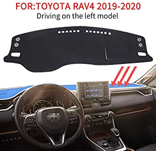 SMABEE Dash Mat Dashmat for Toyota RAV4 2019 2020 RAV 4 Anti-Slip Mat Dashboard Cover Pad Sunshade Dashmat Carpet Accessories