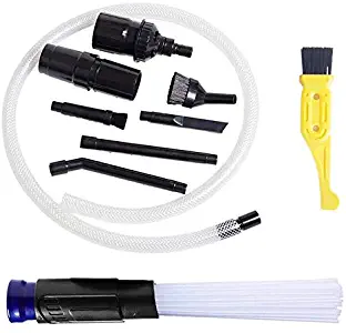 HEVENSA - Universal Attachment Dust Brush Dirt Remover Interface Tool for Air Vents Keyboard Drawers Plants 1 1/4 inch