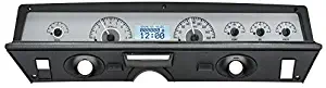 Dakota Digital 71 -76 Chevy Impala / Caprice Analog Dash System Kit Silver Alloy White VHX-71C-CAP-S-W