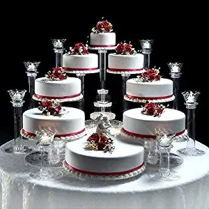 8 Tier Cascade Wedding Cake Stand (STYLE R800)