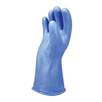 Salisbury Gloves E0011BL10 Salisbury by Honeywell E0011 11" Class 00 Rubber Linemen's Electrical Gloves, 9, Blue, 10