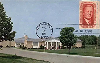 Herbert Hoover Presidential Library West Branch, Iowa IA Original Vintage Postcard