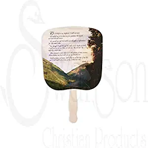 Swanson Christian - Parlor and Church Hand Fan - Traditional Style - 23rd Psalm (KJV) (5)