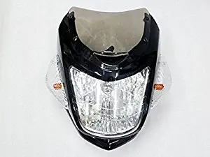 BADASS SHARKS Motorcycle Black Streetfighter Nake Bike headlight Cafe Racer Custom Ducati for Suzuki Honda Yamaha Kawasaki