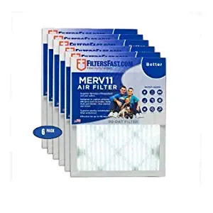 24x30x1 (Actual Size: 23.75" x 29.75" x 0.75") 1" Pleated Air Filter Merv 11-6 pack by Filters Fast