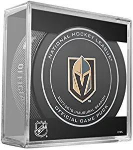 Sherwood 2017 2018 Vegas Golden Knights Inaugural Season Puck in Acrylic Cube Display