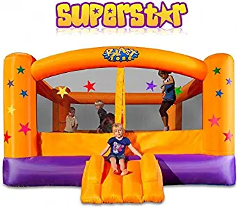 Blast Zone Superstar - Inflatable Bounce House with Blower - Large - Premium Quality - Great For Events - Holds 6 Kids