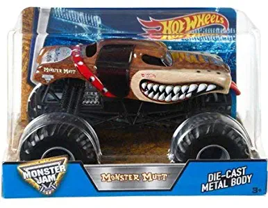 Hot Wheels Monster Jam Monster Mutt Vehicle, 1:24 Scale