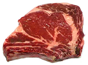 New York Prime Meat USDA Prime 21 Days Aged Beef Rib Eye Steak Bone, 3/4-inch thick, 2-Count, 18-Ounce Packaged in Film & Freezer Paper