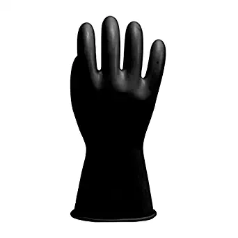 Salisbury Gloves E011B-8 Salisbury by Honeywell E011 11" Class 0 Rubber Linemen's Electrical Gloves, 9, Black, 8