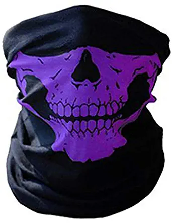 Skull Seamless Face Mask Mouth Cover Bandanas for Dust Outdoors Festivals Sports