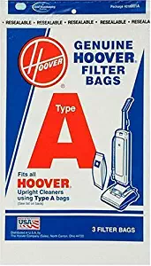 Hoover 4010001A Type A Vacuum Bags, 9 Bags