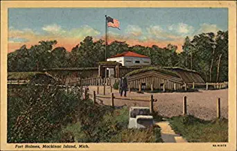 Fort Holmes Mackinac Island, Michigan MI Original Vintage Postcard