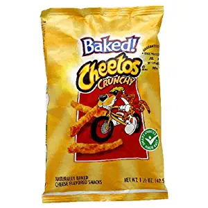 Baked Cheetos Cheese Snacks, Crunchy, 1.5-Ounce Large Single Serve Bags (Pack of 64)