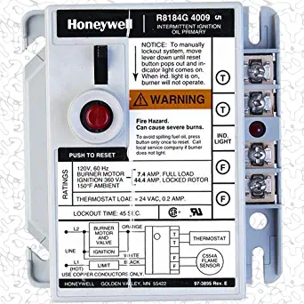 R8184G-4009 - OEM Upgraded Replacement for Honeywell Protectorelay Oil Burner Control Board