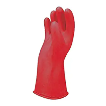 Salisbury Gloves E0011R-8 Salisbury by Honeywell E0011 11" Class 00 Rubber Linemen's Electrical Gloves, 9, Red, 8