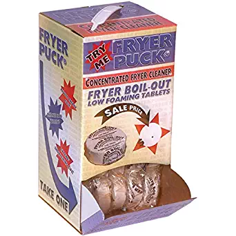 Fryer Puck Fryer Boil-Out Deep Fryer Cleaner Tablet (30 Pack)