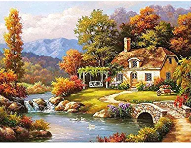 VECDUO DIY Oil Painting by Numbers Kit, DIY Painting Coloring by Numbers Picture Home Decors-A046