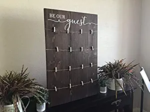 CELYCASY Be Our Guest Seating Sign, Wedding Seating Chart Board,Wood Wedding Sign,find Your seat, Blank Seating Chart Board,