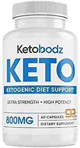 Ketobodz Keto BHB 800MG Diet Pills for Men and Women - Boost Energy & Burn Fat for Fuel - 30 Day Supply