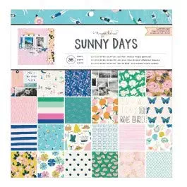 Sunny Days 12" x 12" Cardstock Stack - Maggie Holmes - Crate Paper