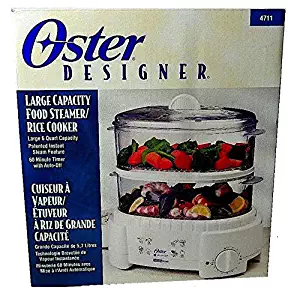 Oster 4711 Designer Large 6 Quart Capacity Food Steamer and Rice Cooker