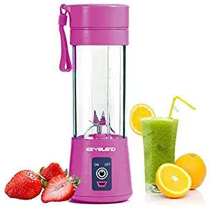 EZ Blend Portable Blender – Blender for Shakes & Smoothies – Juicer Cup – USB Rechargeable Travel Blender – Single Serve Blender with Portable Tumbler – 380 ml Blender (Purple)