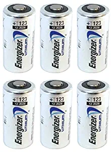 Energizer 123 6 Lithium Batteries - Pack of 6 (Silver)