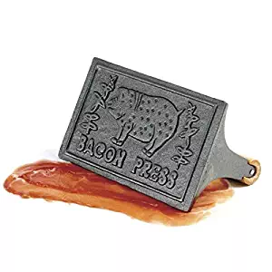 Norpro Cast Iron Bacon Press with Wood Handle