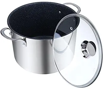 Curtis Stone Stainless Steel Dura-Pan Nonstick 8-Quart Stockpot