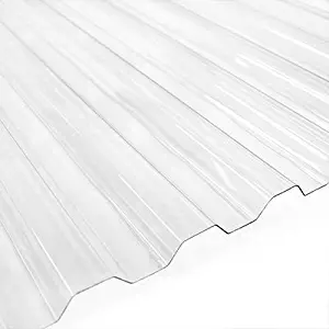 5 PK Corrugated Polycarbonate, 25" Wide x 4' Long Panel