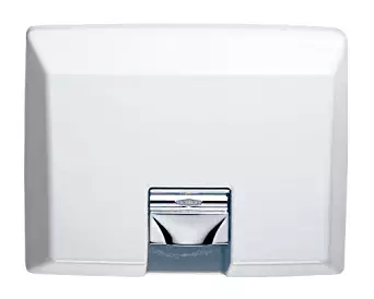 Bobrick 750 Cast Iron AirCraft ADA Recessed Automatic Hand Dryer, White Vitreous Enamel Finish, 115V