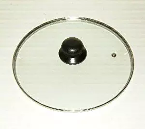 M.V. Trading Tempered Glass Lid, Cookware Glass Lid, 34cm (Inner Edge to Edge)