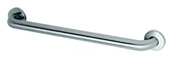 Bobrick 6806.99x36 304 Stainless Steel Straight Grab Bar with Concealed Mounting Snap Flange, Peened Gripping Surface Satin Finish, 1-1/2" Diameter x 36" Length