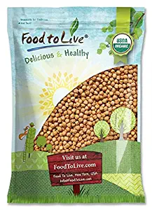 Organic Garbanzo Beans / Dried Chickpeas by by Food to Live (Non-GMO, Kosher, Raw, Sproutable, Bulk) — 5 Pounds